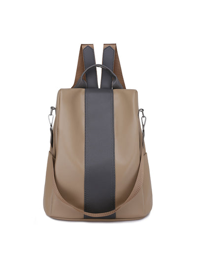 Women Pu Pure Colour Backpack