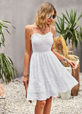 Solid Color Swing Holiday Sling Dress