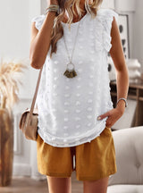 Women Ruffled Shirt Top