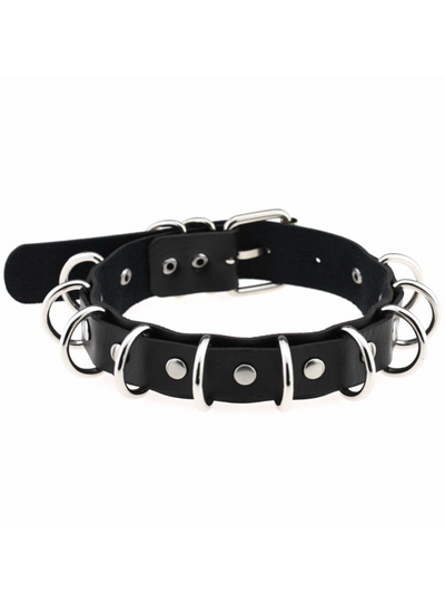 Anime Necklaces Metal O-Round Goth Choker 