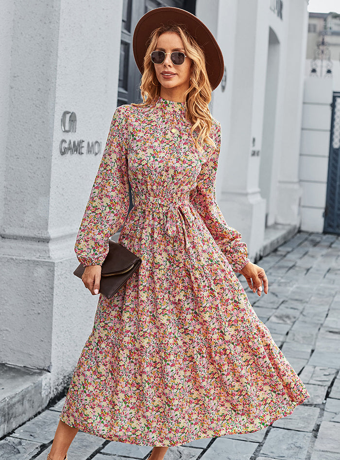 Fashion Bohemian Print Casual Dress