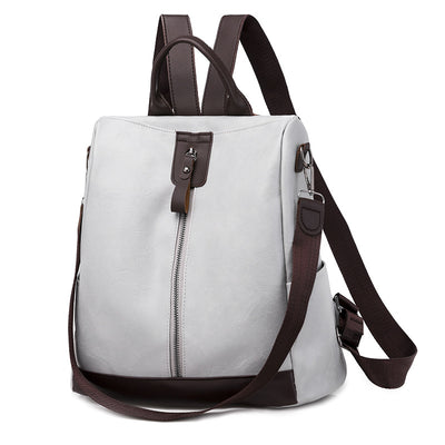 Retro Soft Leather PU Travel Leisure Backpack