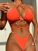 Sexy Pearl Bind Neck Beach Bikini