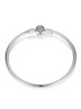 925 Sterling Silver Snake Chain Heart Bangle & Bracelet
