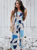 Chest-wrapped Printed Jumpsuit Wide-leg Pants