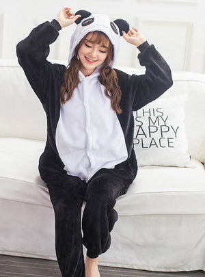 Panda Costume Pajamas Sleepwear Onesie 