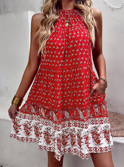 Summer Bohemian Ieisure Holiday Print Dress