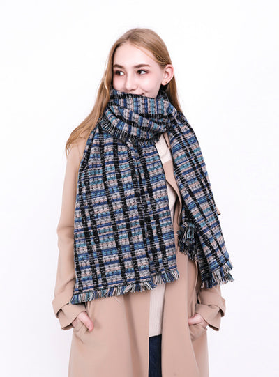 Lattice Scarf Warm  Cashmere Shawl