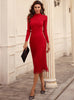 Long Sweater Skirt Knee-length Knitted Bottoming Dress