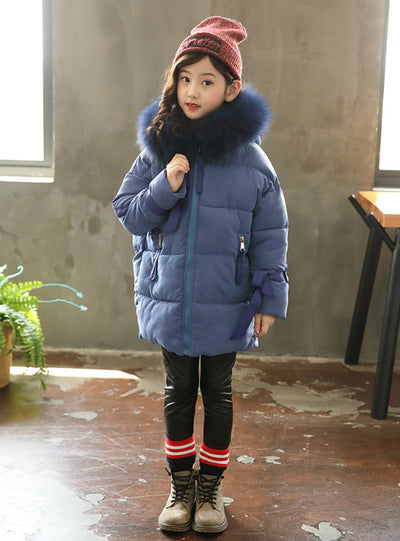 Girl Cotton-Padded Jacket Thickened Cotton Coat