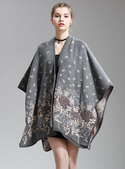 Shawl Long Knitted Cardigan Woolen Coat