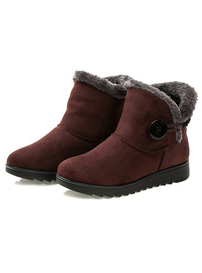 Winter Women Boots Flock Warm Ankle Snow Boots