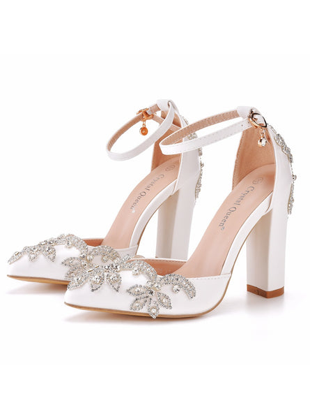 Heel-pointed Shoes Rhinestone Wedding Shoes
