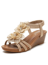 Bohemian Retro Flower Holiday Sandals