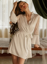 Lace Stitching Nightdress Home Dress