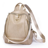 Soft PU Outdoor Travel Retro Leisure Backpack