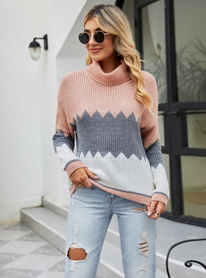 Women Pullover Lapel Sweater