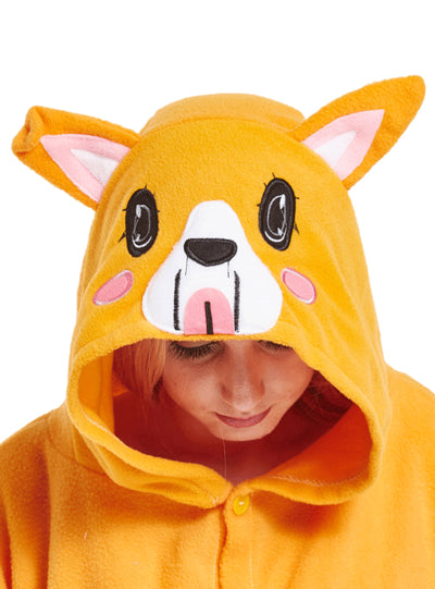 Cartoon Conjoined Pajamas Love Dog Polar Fleece