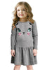 Cat Print Children Long Sleeve Cartoon Baby Girl 
