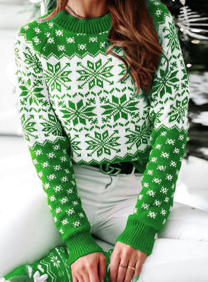 Snowflake Pullover Christmas Sweater
