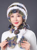 Rabbit Fur Hat Winter Rabbit Hat Scarf Set