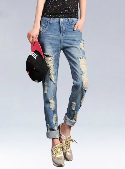 Women True Denim Jean Loose Light Jeans
