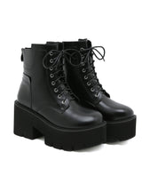 Motorcycle High Heel Round Head Boots
