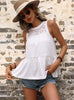 Lace Stitching Sleeveless Vest tTop