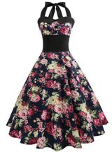 Retro Hepburn Style 50s Neck Dress