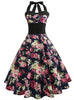 Retro Hepburn Style 50s Neck Dress