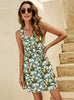 Straps Flower Print Short Dress