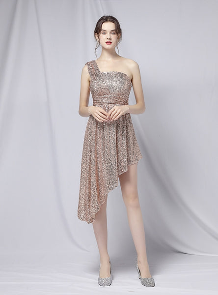 Sexy One Shoulder Sleeveless Dress