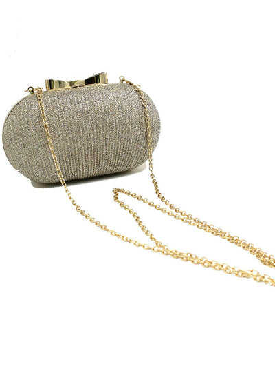 Golden Evening Clutch Bag Women Bags Wedding Shiny