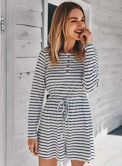 Women Summer Striped Jumpsuit