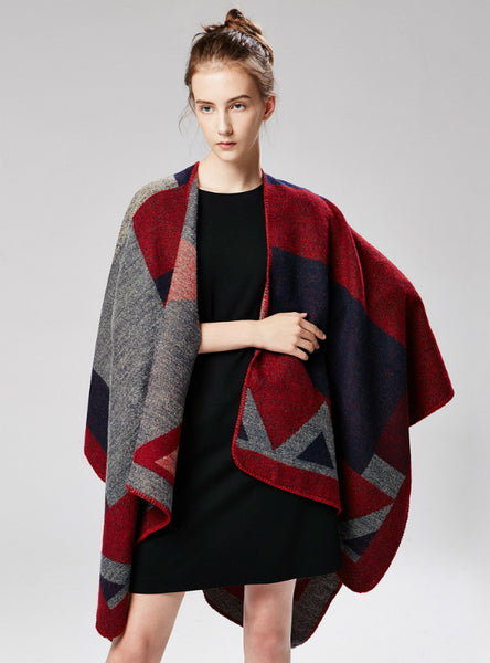 Diamond Mud Dots Gradually Cashmere Jacquard Shawl