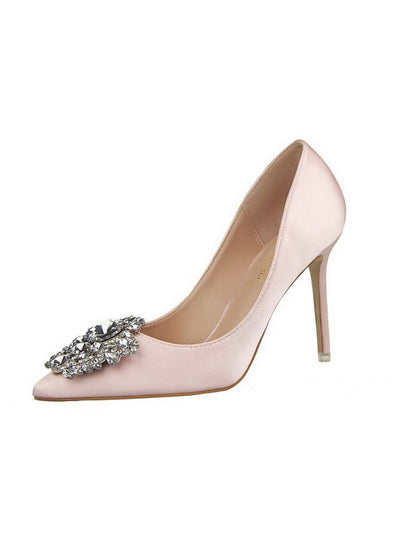 Shiny Rhinestone Stiletto High Heel Shoes