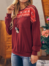 Christmas Element Knit Top T-Shirt