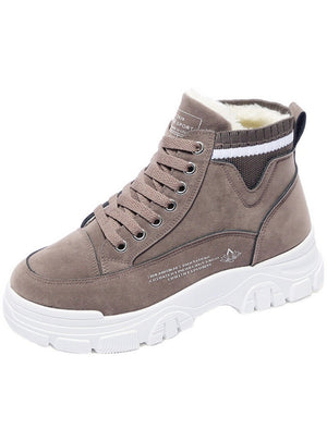 Velvet All-match Student Thickened Cotton Boots