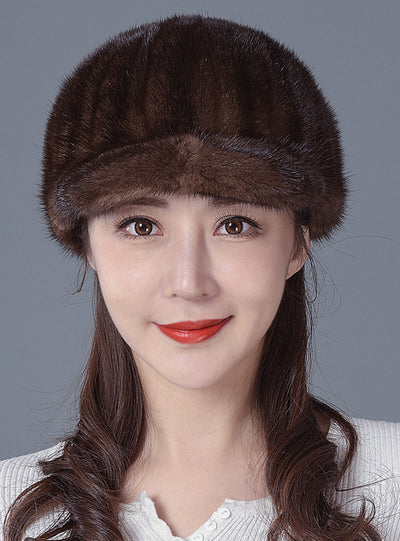 Mink Fur Winter Fashion Mink Velvet Hat