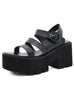 Thick Heel Metal Waterproof Platform Sandals