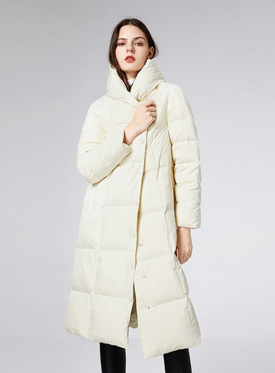 Winter Loose White Duck Down Coat