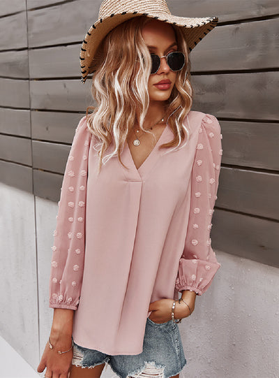 Long Sleeve Casual Shirt Holiday Style