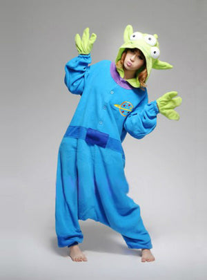 Three Eyed Monster Costume Pajamas Sleepwear Onesie