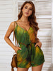 Green Slim-fit Zipper Jumpsuit