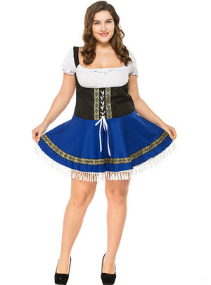 Plus Size German Oktoberfest Costume Role-Playing 