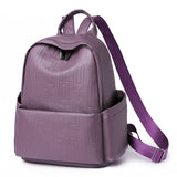 Pu Soft Leather Lightweight Waterproof Outdoor Backpack