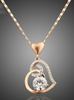 Crystals Heart Pendant for Valentine's Day Gift
