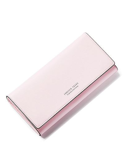 Soft Leather Long Wallet Change Hasp Clasp Purse
