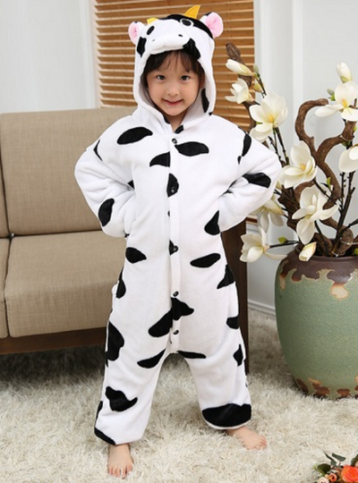 Christmas Pajamas Kids Boys Girls Cow Onesie