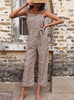 Loose Waist Retro Lace-up Jumpsuit